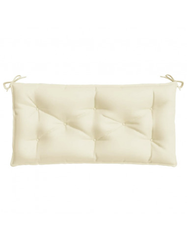 Cuscini Panca da Giardino 2 pz Crema 100x50x7 cm Tessuto Oxford