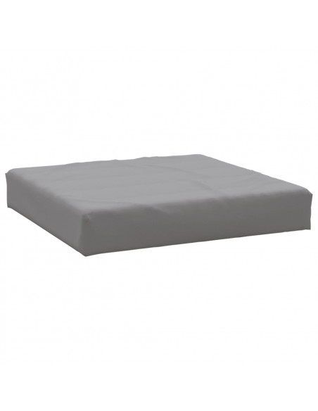 Cuscino per Pallet Grigio 60x60x8 cm in Tessuto Oxford