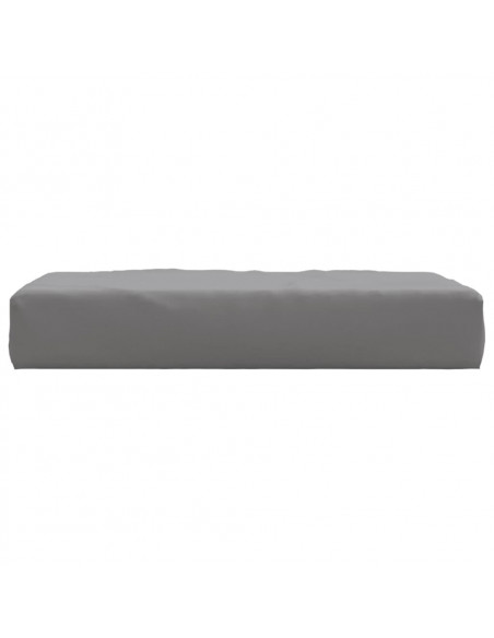 Cuscino per Pallet Grigio 60x60x8 cm in Tessuto Oxford