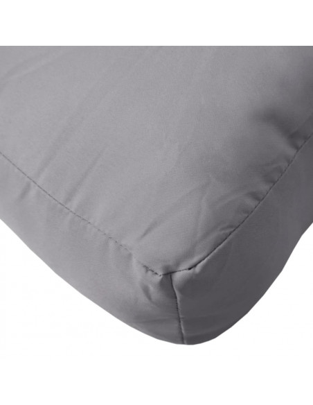 Cuscino per Pallet Grigio 60x60x8 cm in Tessuto Oxford