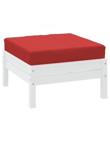 Cuscino per Pallet Rosso 60x60x8 cm in Tessuto Oxford