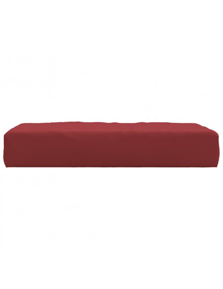 Cuscino per Pallet Rosso Vino 60x60x8 cm in Tessuto Oxford