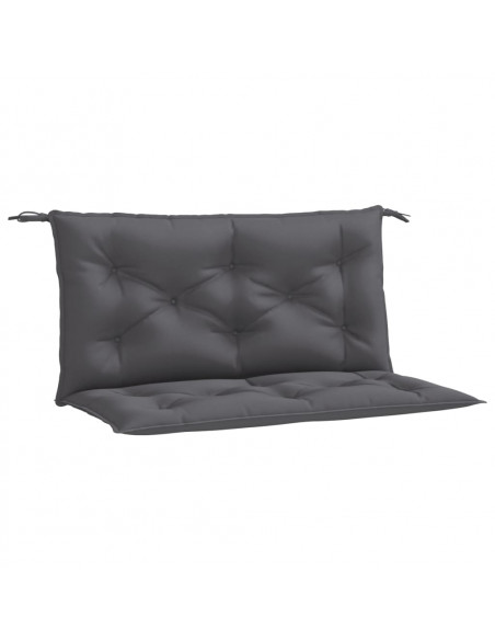 Cuscini Panca Giardino 2pz Antracite 100x50x7cm Tessuto Oxford