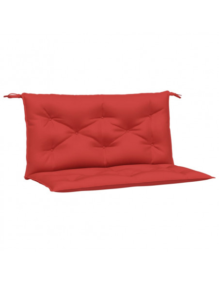 Cuscini per Panca 2 pz Rossi 100x50x7cm in Tessuto Oxford