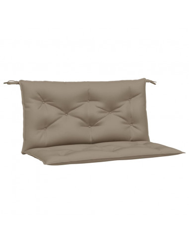 Cuscini Panca da Giardino 2pz Tortora 100x50x7cm Tessuto Oxford