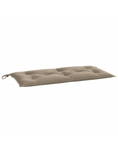 Cuscini Panca da Giardino 2pz Tortora 100x50x7cm Tessuto Oxford