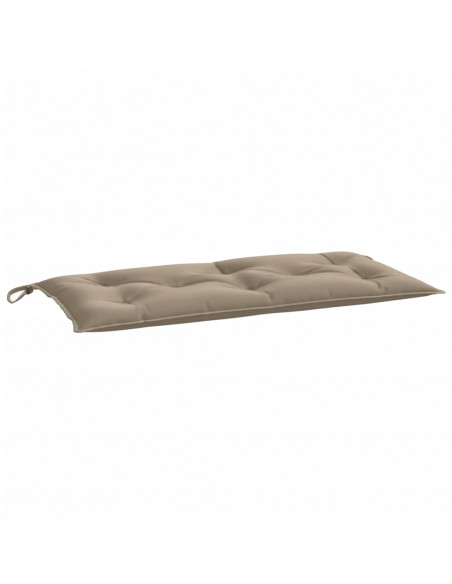 Cuscini Panca da Giardino 2pz Tortora 100x50x7cm Tessuto Oxford