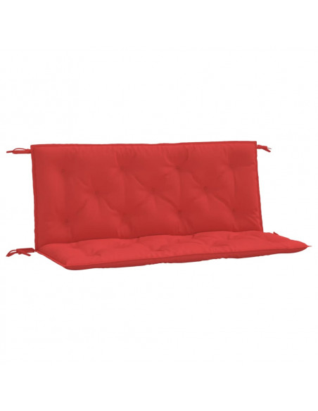 Cuscini per Panca 2 pz Rossi 120x50x7 cm in Tessuto Oxford