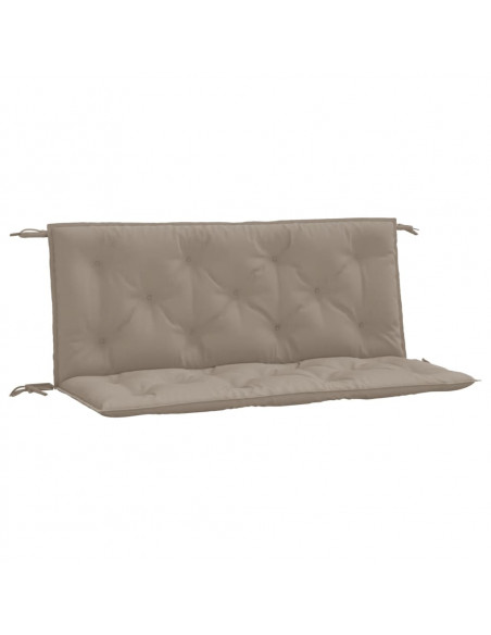 Cuscini per Panca 2 pz Tortora 120x50x7 cm in Tessuto Oxford