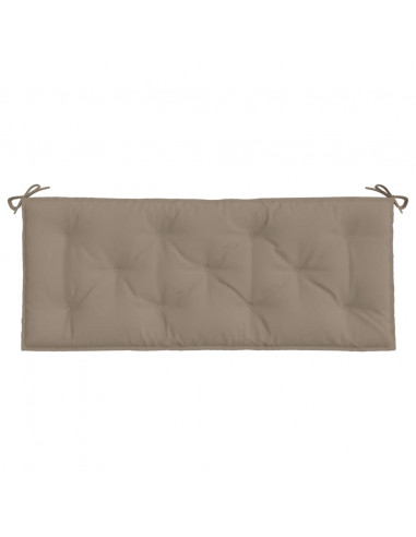 Cuscini per Panca 2 pz Tortora 120x50x7 cm in Tessuto Oxford