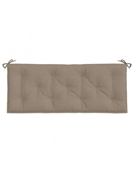 Cuscini per Panca 2 pz Tortora 120x50x7 cm in Tessuto Oxford
