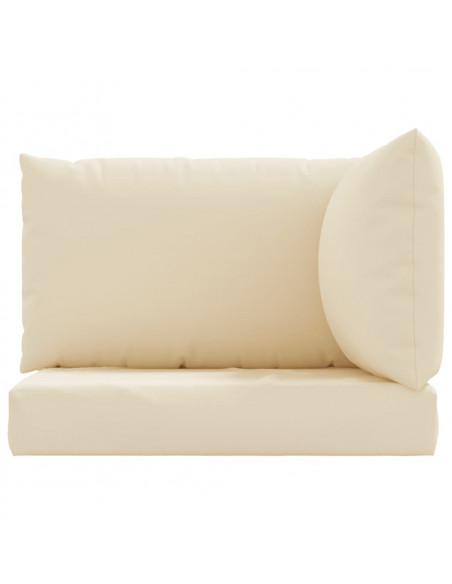 Cuscini per Pallet 3 pz Beige in Tessuto Oxford