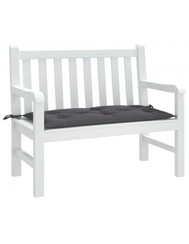 Cuscino per Panca Antracite 110x50x7 cm in Tessuto Oxford