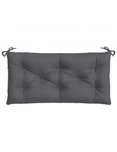 Cuscino per Panca Antracite 110x50x7 cm in Tessuto Oxford