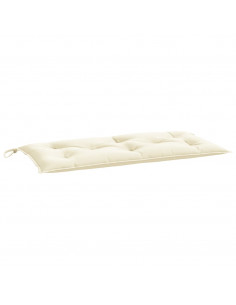 Cuscino per Panca Bianco Crema 110x50x7 cm in Tessuto Oxford 2
