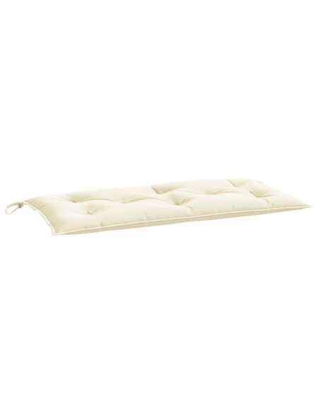 Cuscino per Panca Bianco Crema 110x50x7 cm in Tessuto Oxford