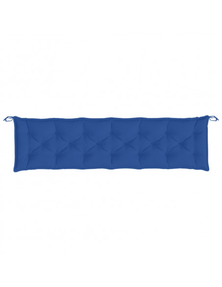 Cuscino per Panca Giardino Blu Reale 200x50x7 cm Tessuto Oxford