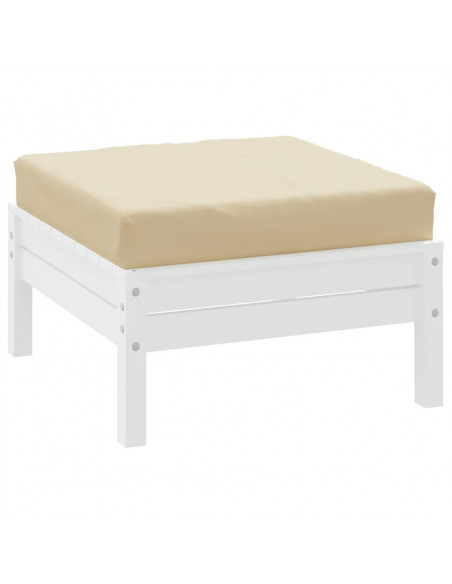 Cuscino per Pallet Beige 60x60x8 cm in Tessuto Oxford