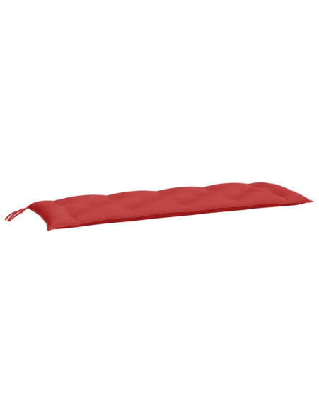 Cuscino per Panca Rosso 150x50x7 cm in Tessuto Oxford