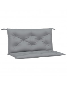 Cuscini Panca da Giardino 2pz Grigi 100x50x7cm Tessuto Oxford 2