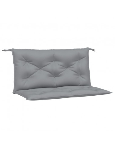 Cuscini Panca da Giardino 2pz Grigi 100x50x7cm Tessuto Oxford