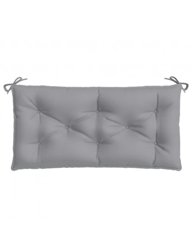 Cuscini Panca da Giardino 2pz Grigi 100x50x7cm Tessuto Oxford