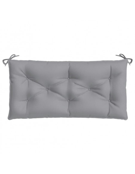 Cuscini Panca da Giardino 2pz Grigi 100x50x7cm Tessuto Oxford