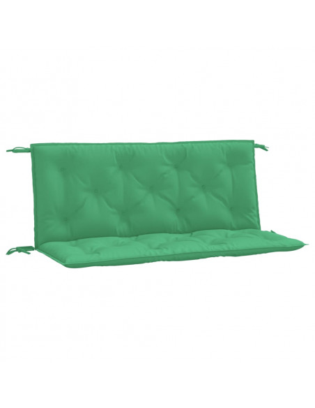 Cuscini Panca da Giardino 2pz Verdi 120x50x7 cm Tessuto Oxford