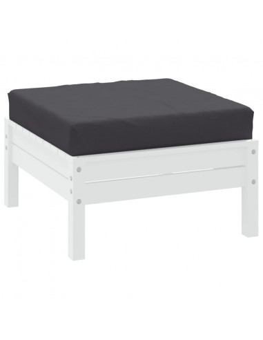 Cuscino per Pallet Antracite 60x60x8 cm in Tessuto