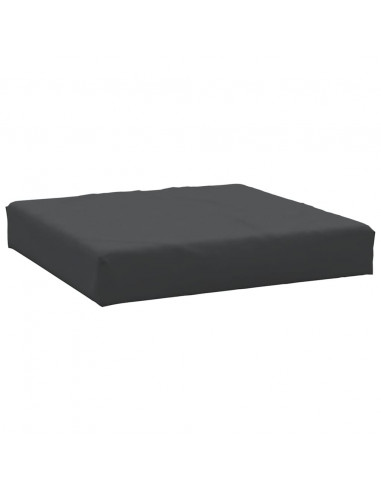 Cuscino per Pallet Nero 60x60x8 cm in Tessuto