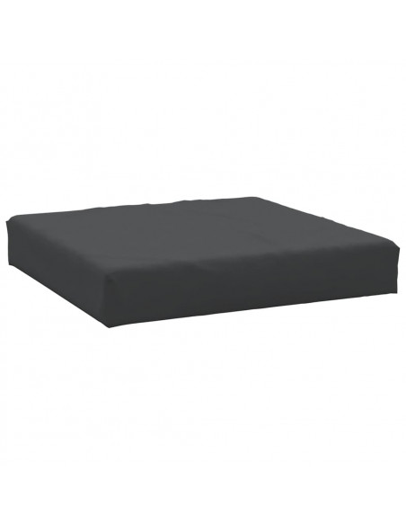 Cuscino per Pallet Nero 60x60x8 cm in Tessuto