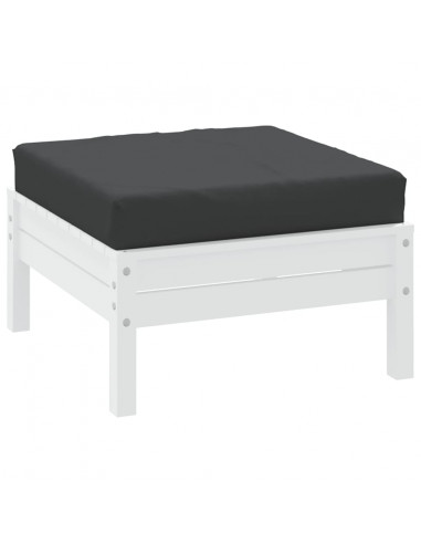 Cuscino per Pallet Nero 60x60x8 cm in Tessuto