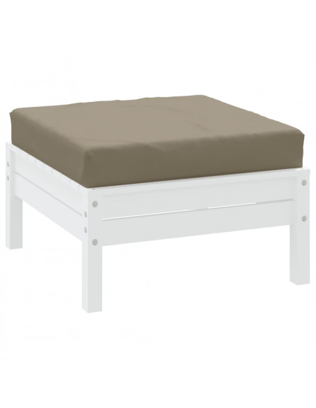 Cuscino per Pallet Tortora 60x60x9,5 cm in Tessuto Oxford