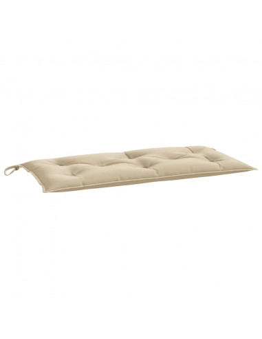 Cuscino per Panca Beige 110x50x7 cm in Tessuto Oxford