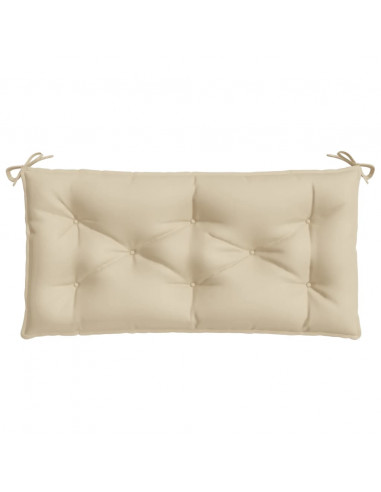 Cuscino per Panca Beige 110x50x7 cm in Tessuto Oxford