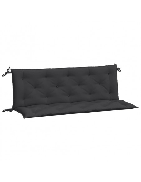 Cuscini per Panca 2 pz Nero 150x50x7 cm in Tessuto Oxford