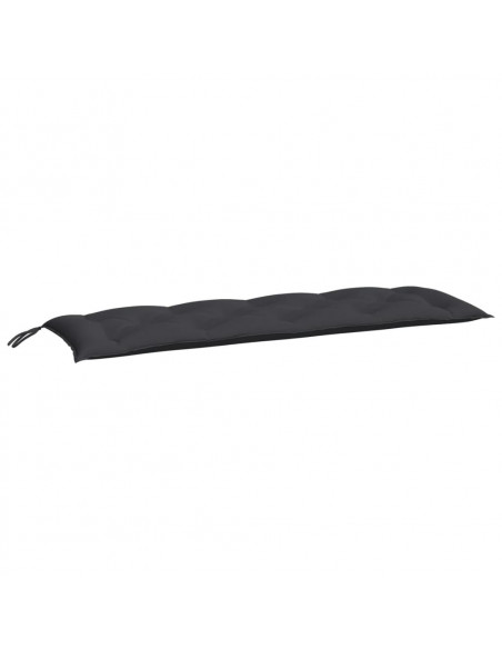 Cuscini per Panca 2 pz Nero 150x50x7 cm in Tessuto Oxford