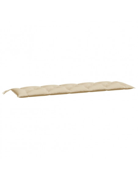 Cuscini Panca da Giardino 2pz Beige 180x50x7 cm Tessuto Oxford