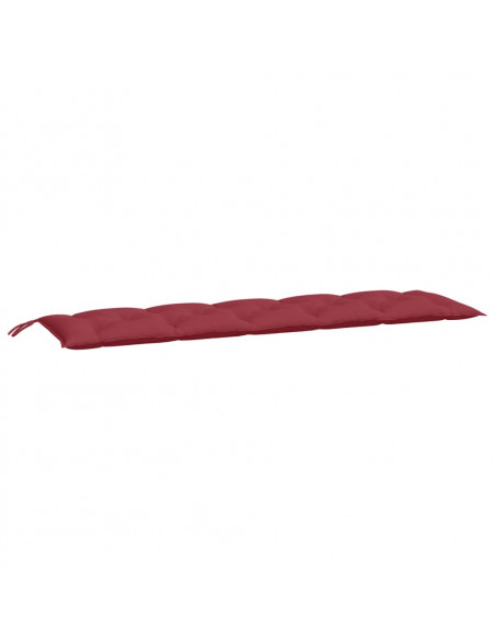 Cuscini per Panca 2 pz Rosso Vino 180x50x7 cm in Tessuto Oxford