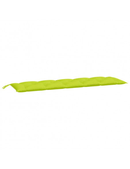 Cuscini per Panca 2 pz Verde Intenso 180x50x7 cm Tessuto Oxford