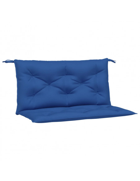 Cuscini Panca Giardino 2pz Blu Reale 100x50x7 cm Tessuto Oxford