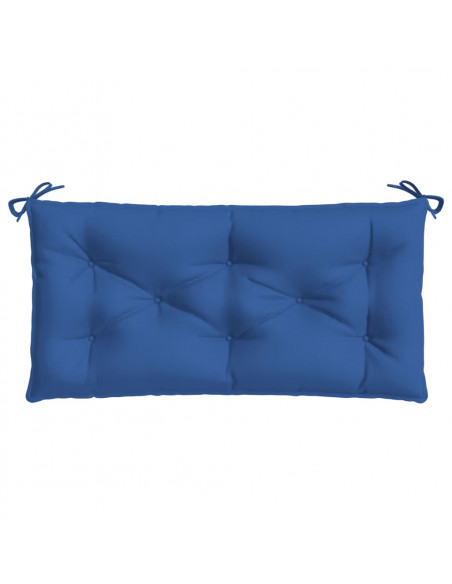 Cuscini Panca Giardino 2pz Blu Reale 100x50x7 cm Tessuto Oxford