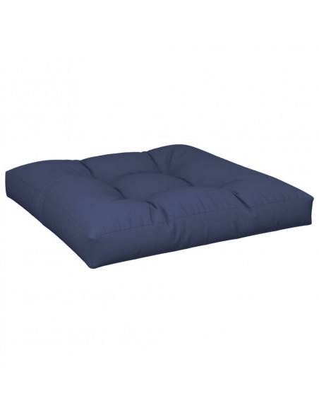 Cuscino per Pallet Blu Marino 80x80x12 cm in Tessuto