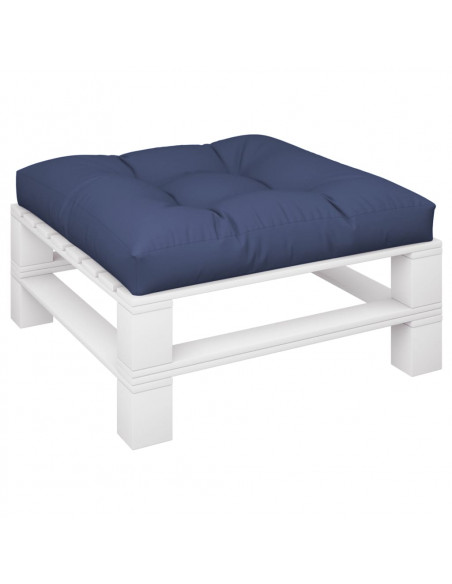 Cuscino per Pallet Blu Marino 80x80x12 cm in Tessuto