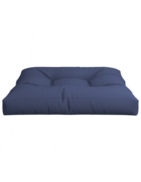 Cuscino per Pallet Blu Marino 80x80x12 cm in Tessuto