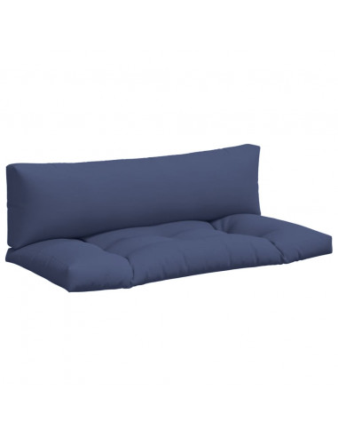 Cuscini per Pallet 2 pz Blu Marino in Tessuto Oxford