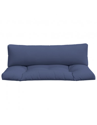 Cuscini per Pallet 2 pz Blu Marino in Tessuto Oxford