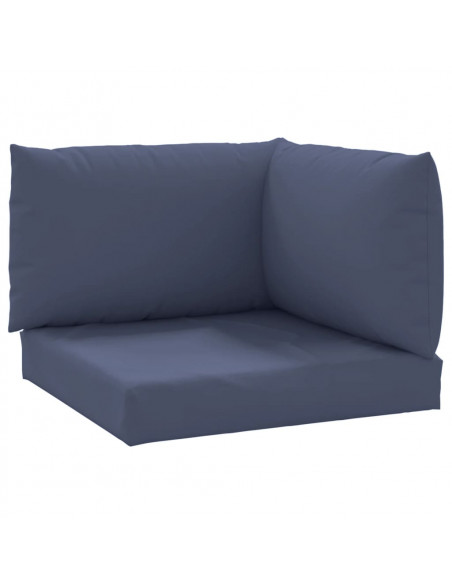 Cuscini per Pallet 3 pz Blu Marino in Tessuto Oxford