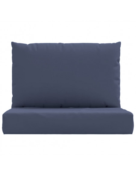 Cuscini per Pallet 2 pz Blu Marino in Tessuto