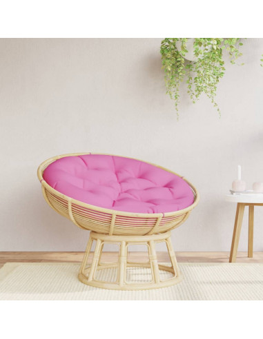 Cuscino Rotondo Rosa Ø 100x11 cm in Tessuto Oxford